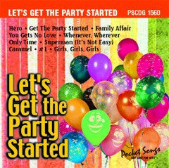 PSG-1560 Let's Get the Party Started - Seattle Karaoke - Pocket Songs - English - CDG