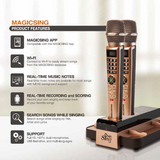 The New MagicSing Smart Karaoke E5 Dual Wireless Streaming Karaoke Microphone System + 5,145 songs built-in & comes with 1-Year Subscription card        (In Stock !  Pick up Available by appointment)