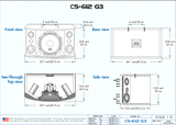 Better Music Builder: CS-612 G3<br>Passive 12" 300W+300W 3-Way Speakers - Seattle Karaoke - Better Music Builder - Speakers - 4