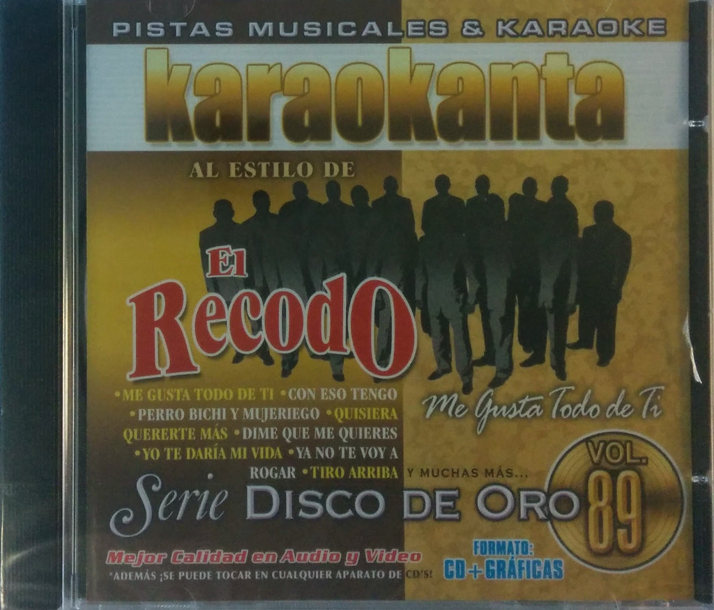 KAR-1789 Banda El Recodo: Me Gusta Todo De Ti - Seattle Karaoke - Karaokanta - Spanish - CDG - 1