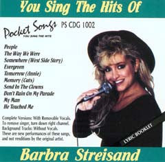 PSG-1002 Barbra Streisand - Seattle Karaoke - Pocket Songs - English - CDG