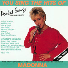 PSG-1035 Madonna - Seattle Karaoke - Pocket Songs - English - CDG