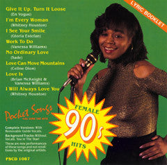 PSG-1087 Female Hits of the 90's - Seattle Karaoke - Pocket Songs - English - CDG