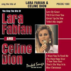 PSG-1503 Lara Fabian & Celine Dion - Seattle Karaoke - Pocket Songs - English - CDG