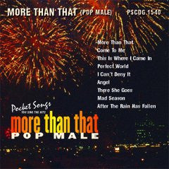 PSG-1540 More Than That - Pop Male - Seattle Karaoke - Pocket Songs - English - CDG