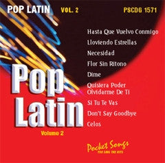 PSG-1571 Pop Latin #2 - Seattle Karaoke - Pocket Songs - Spanish - CDG