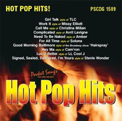 PSG-1589 Hot Pop Hits - Seattle Karaoke - Pocket Songs - English - CDG