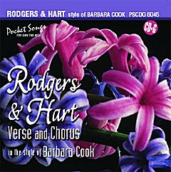 PSG-6045 Rodgers & Hart in the style of Barbara Cook - Seattle Karaoke - Pocket Songs - English - CDG