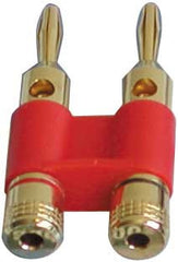 ACC-3167 Dual Banana Plugs (Brass, Gold-Plated) - Seattle Karaoke - Audio 2000 - Accessories
