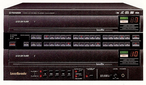 Rental Pioneer Dual Tray Heavy Duty Laser Disc Player - Seattle Karaoke - Rental - Rental Players: CD/CDG/SuperCDG/DVD/VCD/LaserDisc