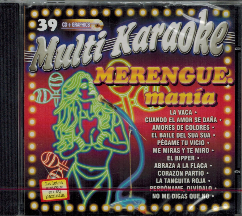 OKE-039 Merengue Mania - Seattle Karaoke - Multi Karaoke - Spanish - CDG