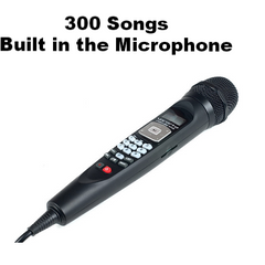 Rental Package PARTY SONGS:<br>Handheld Mic System with 300 Party Songs - Seattle Karaoke - Rental - Systems w/ English Songs - 1